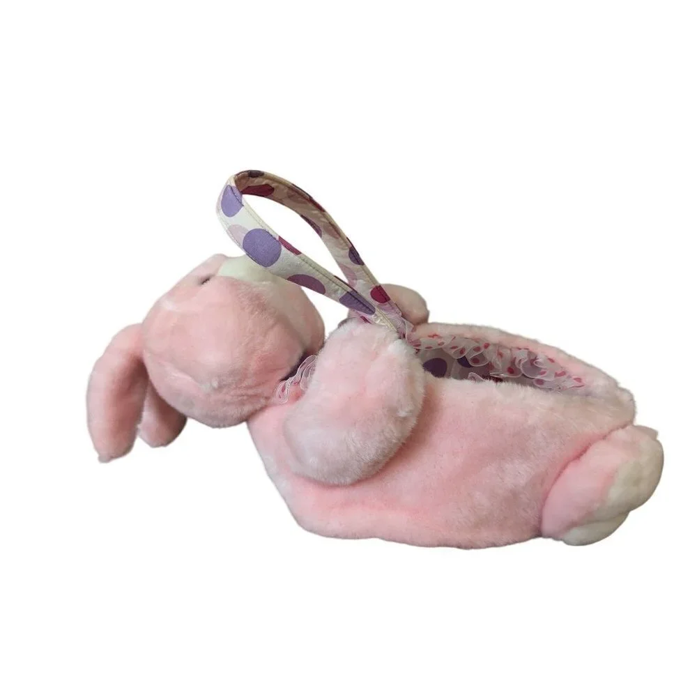 Wal mart  Bunny Rabbit Easter  Basket  pink 15 in‎
